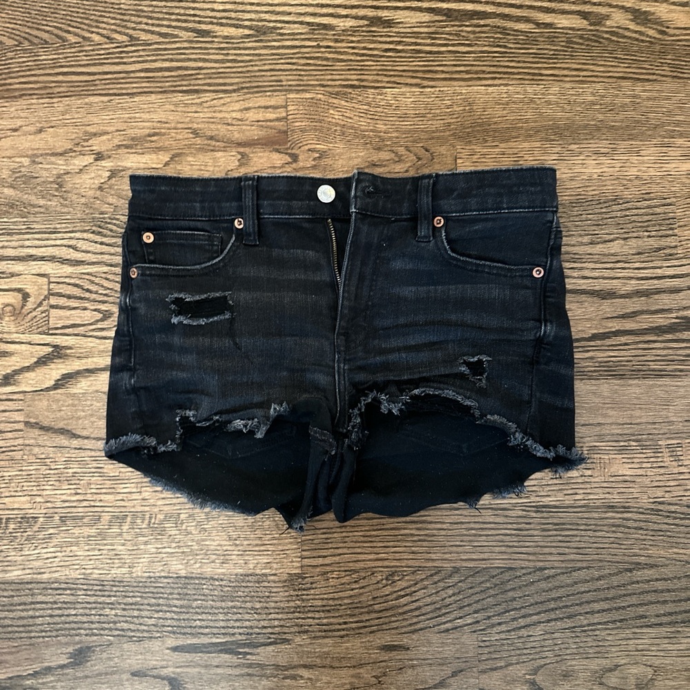 American Eagle Black Denim Shorts